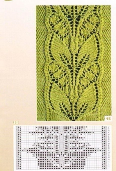 Ажурные узоры из листочков