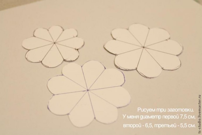 Изготовление гвоздики из пластичной замши: часть 1