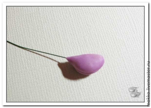 Лепка глицинии из полимерной глины: часть 1