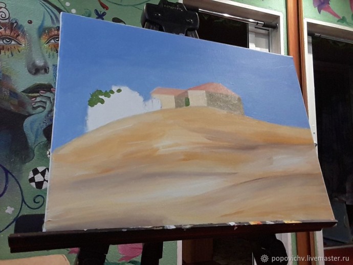 ​Рисуем итальянский пейзаж акрилом