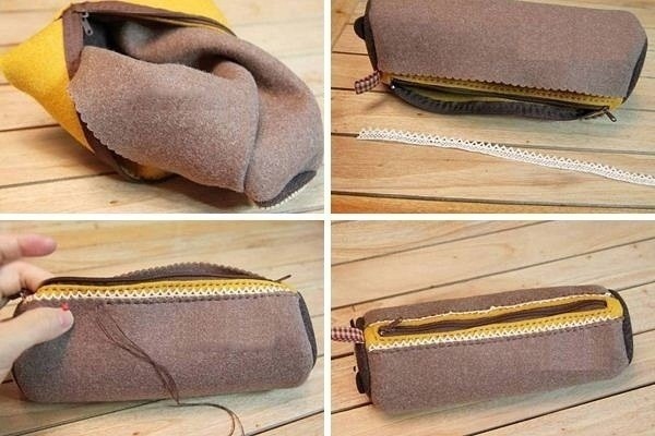 Шьем пенал из фетра