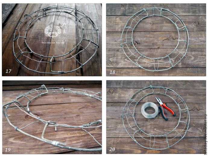 ​Создаем интерьерную композицию "Праздничный веночек": часть 1