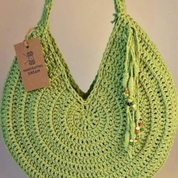 Вяжем круглую сумку крючком