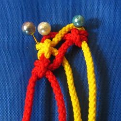 ​10 ажурных цепочек из 4-х нитей в технике макраме: часть 2