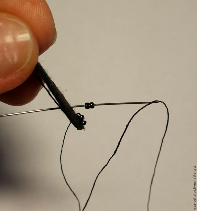 ​Делаем брошь-цветок "Черная георгина": часть 1