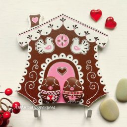 Создаём ключницу "Пряничный домик": часть 1