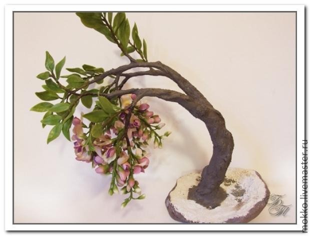 Лепка глицинии из полимерной глины: часть 6