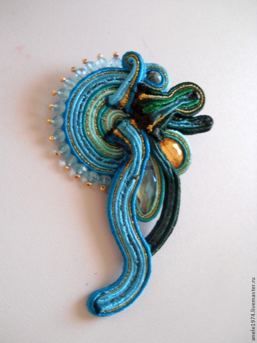 ​Мастер-класс по созданию сутажного кулона "Весенний букетик": часть 5