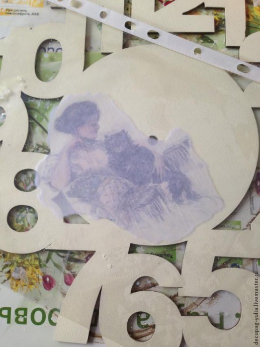 Настенные часики в стиле шебби шик: часть 1