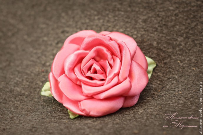 ​Делаем атласную розу: часть 2