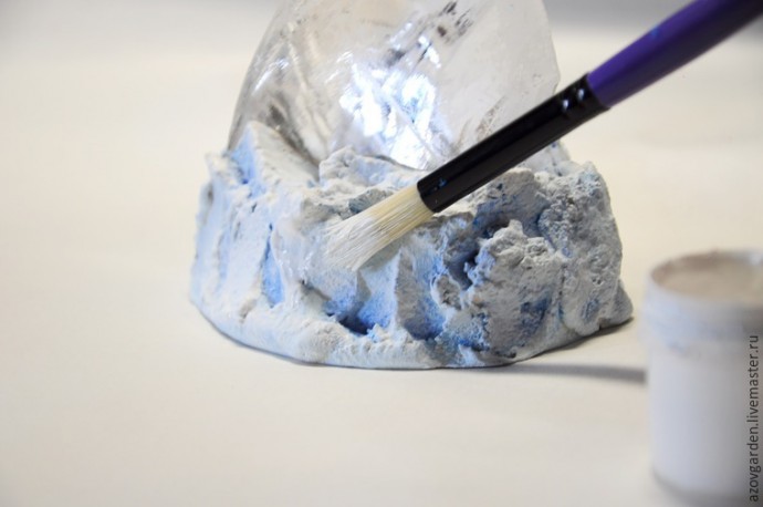 Создаём интерьерную статуэтку из стекла и гипса "Айсберг": часть 2 Создаём интерьерную статуэтку из стекла и гипса "Айсберг": часть 2