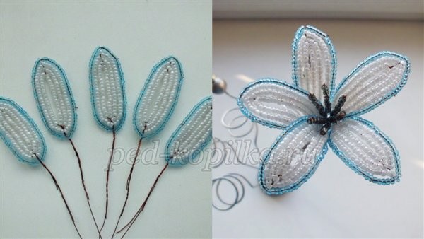 Цветы из бисера "Чудная фантазия": часть 2