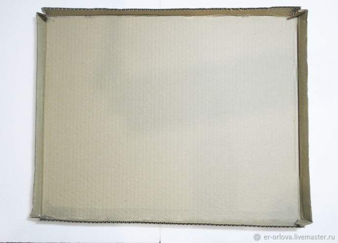 Делаем коробку для картины из гофрокартона: часть 1