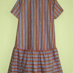 Пришивание оборки полностью закрывающей срез шва