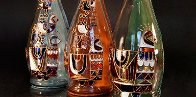 Славные курочки: имитация витража