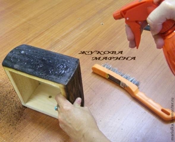 ​Состаривание древесины с помощью обжига, брашировки, воскования и тонировки: часть 1