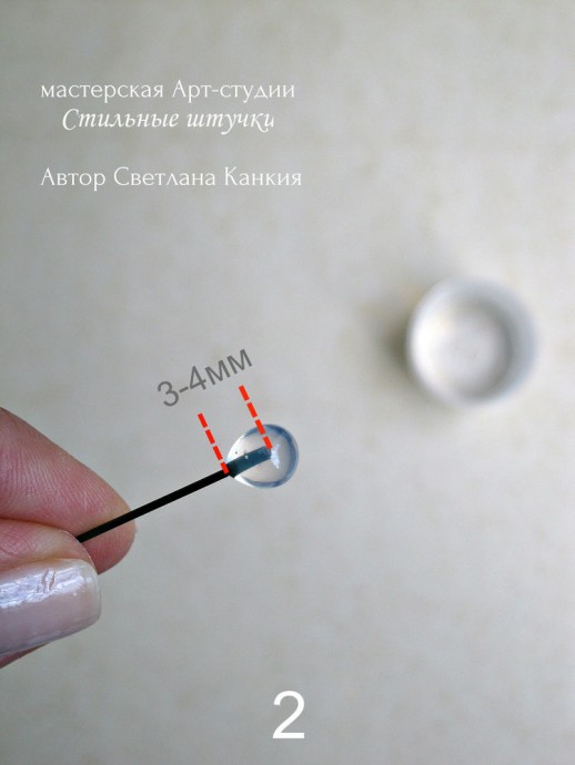 ​Делаем соцветие пижмы и середину ромашки из термоклея: часть 1