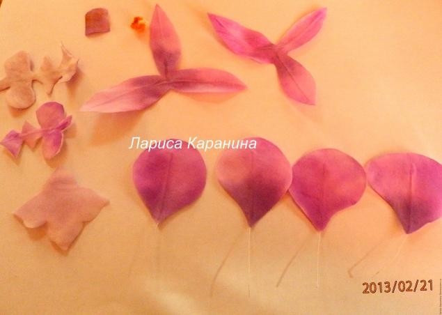 Орхидея из шелка: мастер-класс