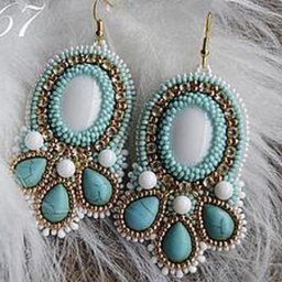 Серьги "Райская птичка"