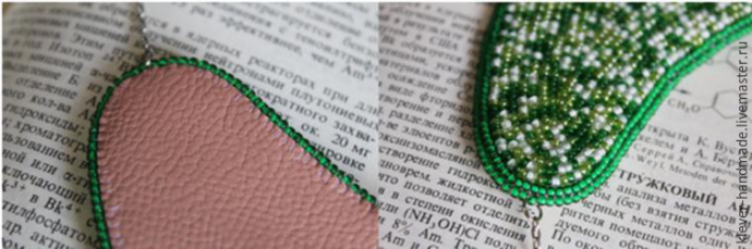 ​Создаем колье "Тюльпаны в саду" в технике вышивки бисером