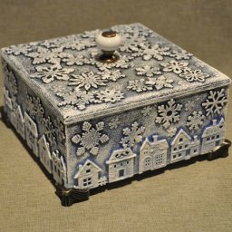 ​Декорируем деревянный короб для подарка: часть 2