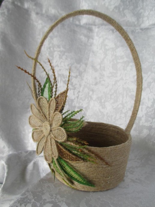 Джутовые корзинки