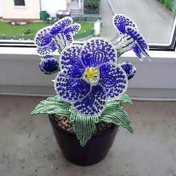 Глоксиния из бисера