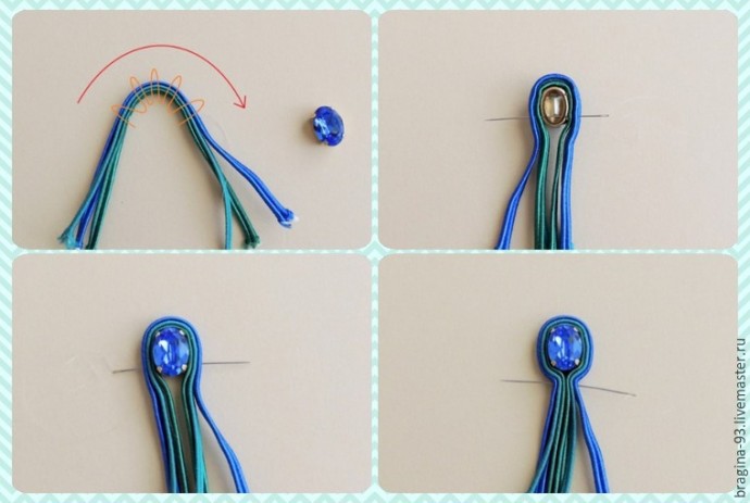 Создаем украшение "Гребень Ундины" с кристаллом Swarovski: часть 1