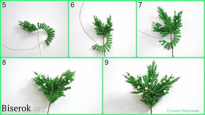 ​Ёлочка из бисера и рубки