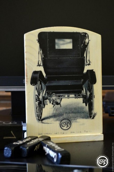 ​Вечный календарь настольный: мастер-класс по вживлению лазерной распечатки в дерево, часть 5