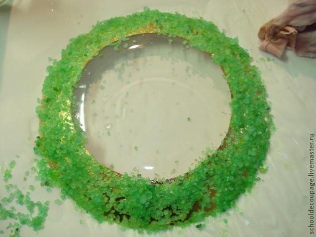 Декупаж и травление потали