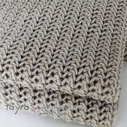 Простой и увлекательный  узором для шарфа