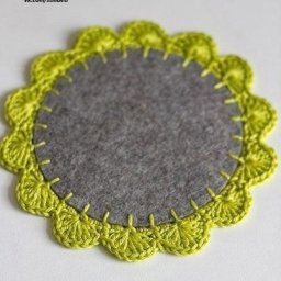 Мастерим подставку под горячее из фетра