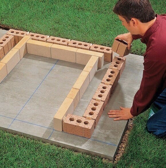 Пошаговая инструкция кладки барбекю из кирпича