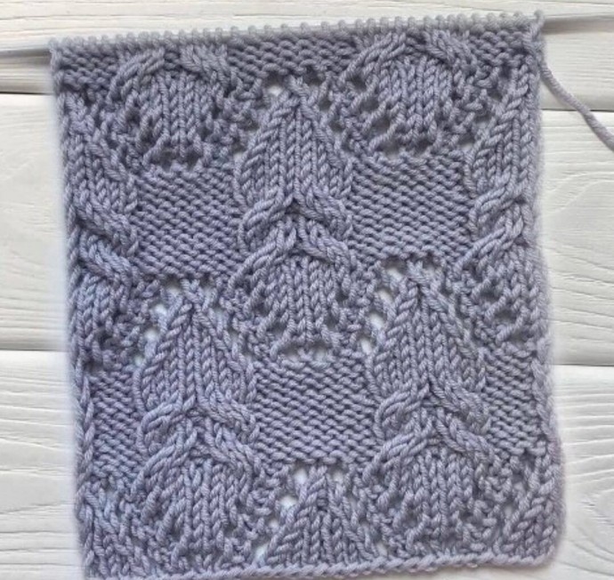 Очень красивый узор спицами