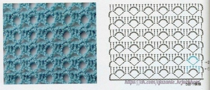 Множество интересных узоров крючком