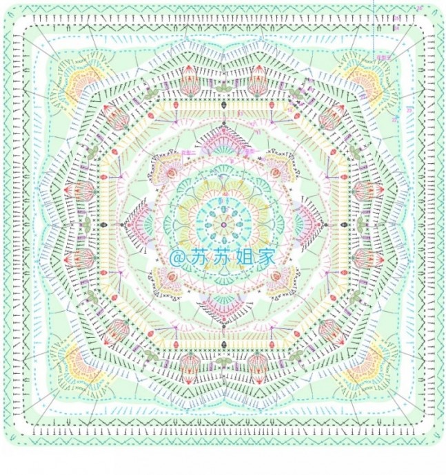 Роскошное одеяло из мотивов Роскошное одеяло из мотивов