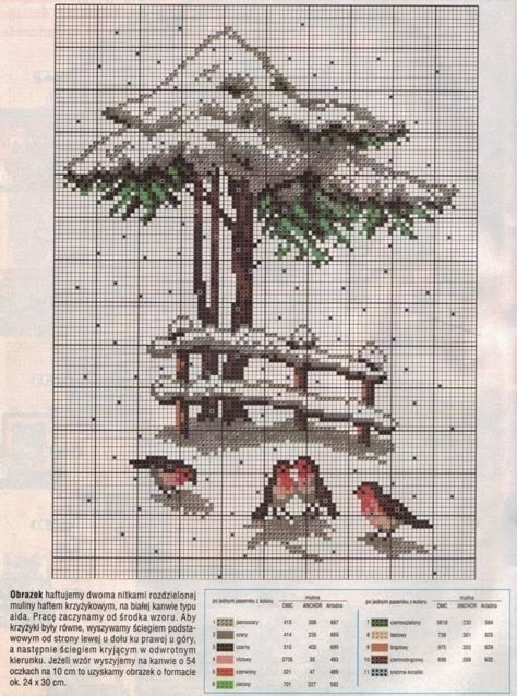 Вышиваем зимние картины: часть 3