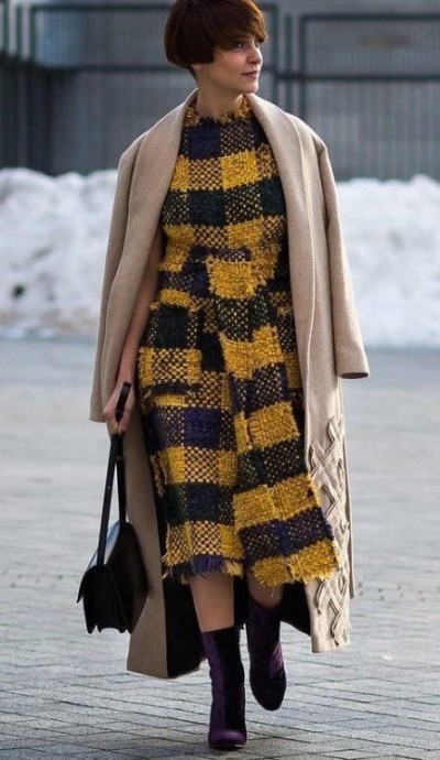 Учимся шить из ткани в клетку