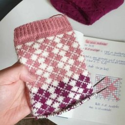 Красивый жаккардовый узор спицами