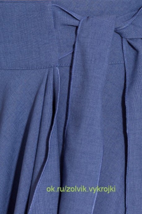 Моделирование длинной юбки с запахом