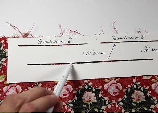 ​Трафарет для подгибки низа изделия