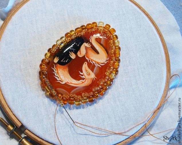 Плетем оправу для неудобных камешков Плетем оправу для неудобных камешков