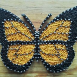 Создаем бабочку в стиле String Art