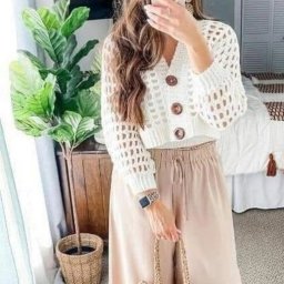 Простой жакет крючком