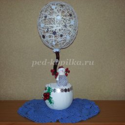 Изготовление топиария из пряжи: мастер-класс