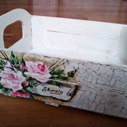 Декорируем хозяйственный ящик