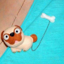 Мастерим забавную брошь-мопсика из фетра