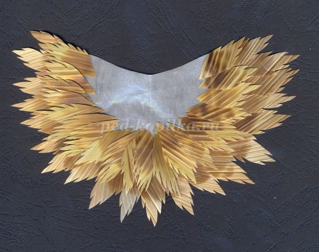 Панно из соломки "Прекрасный аист": часть 4 Панно из соломки "Прекрасный аист": часть 4