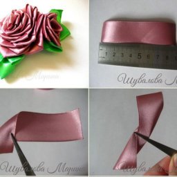 ​Цветы в технике канзаши